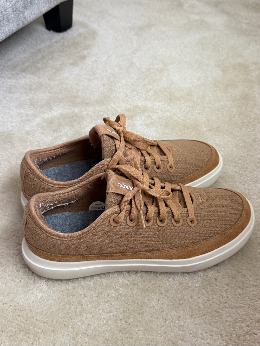 Allbirds women’s wool piper go - stony beige (stony cream sole) - 10.5
